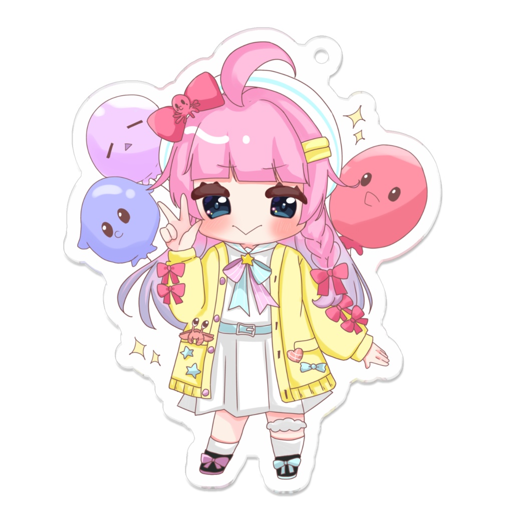 二胡宮うい自作アクリルキーホルダー