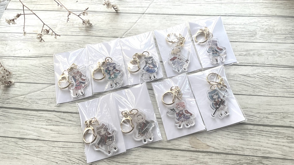 猫組アクリルキーホルダー