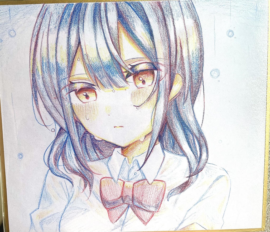 色鉛筆3色 色紙