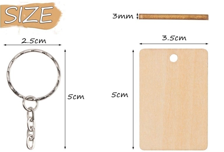 【オーダーメイド】【木製】アバター・ペット・イメージの木製切削キーホルダー