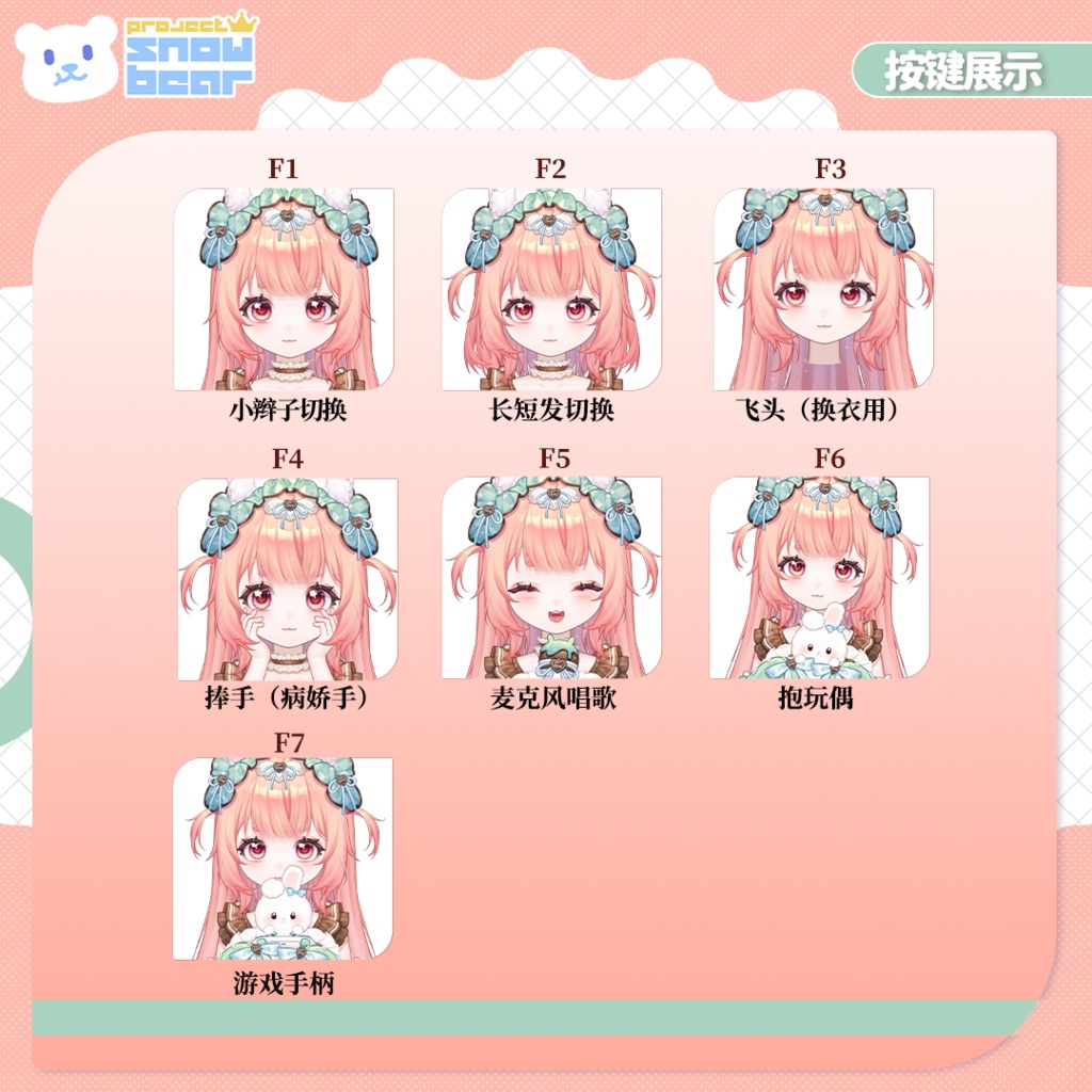 【Live2D】【VTS対応】ミントチョコうさちゃん live2Dモデル