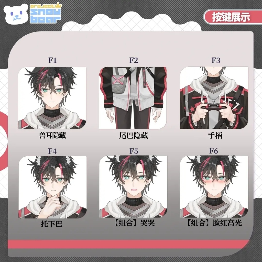 【Live2D】【VTS対応】黒猫少年 live2Dモデル