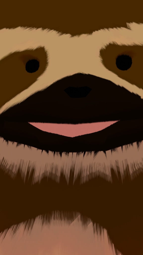 オリジナル３Dモデル「なまけもの」