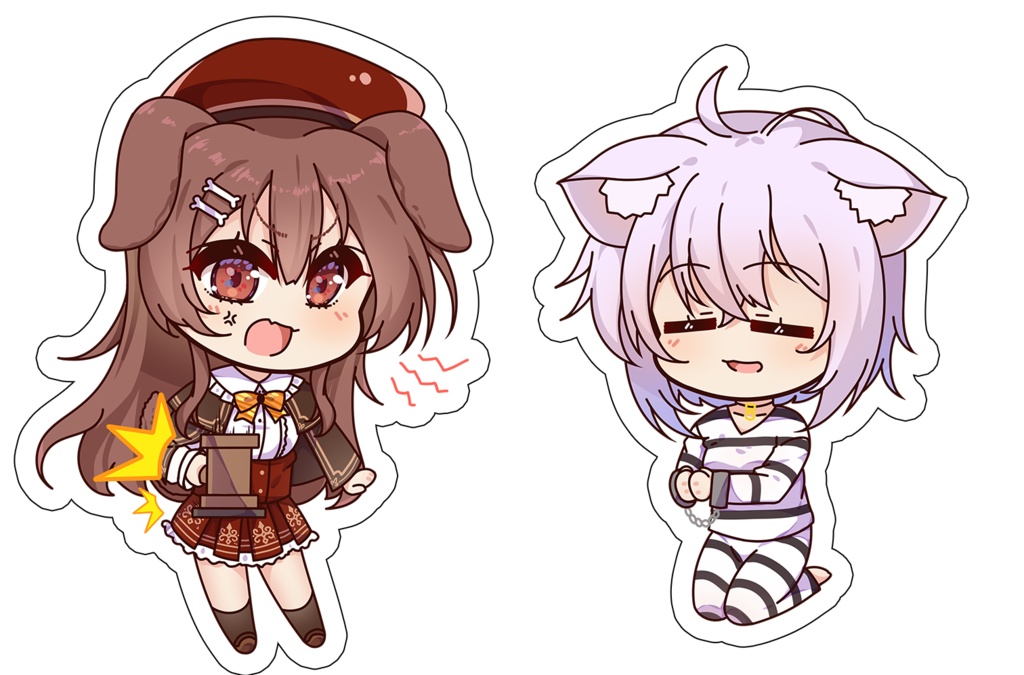 猫又おかゆ/戌神ころね アクリルスタンド