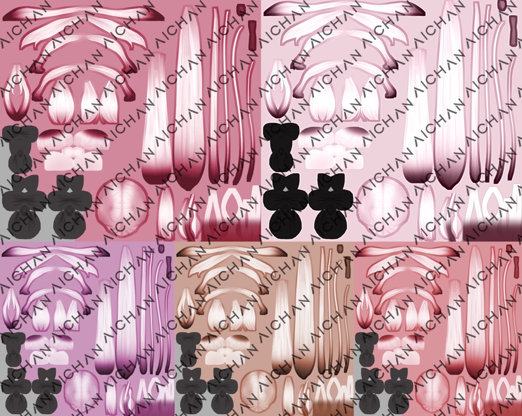 【舞夜】舞夜専用-髪テクスチャ