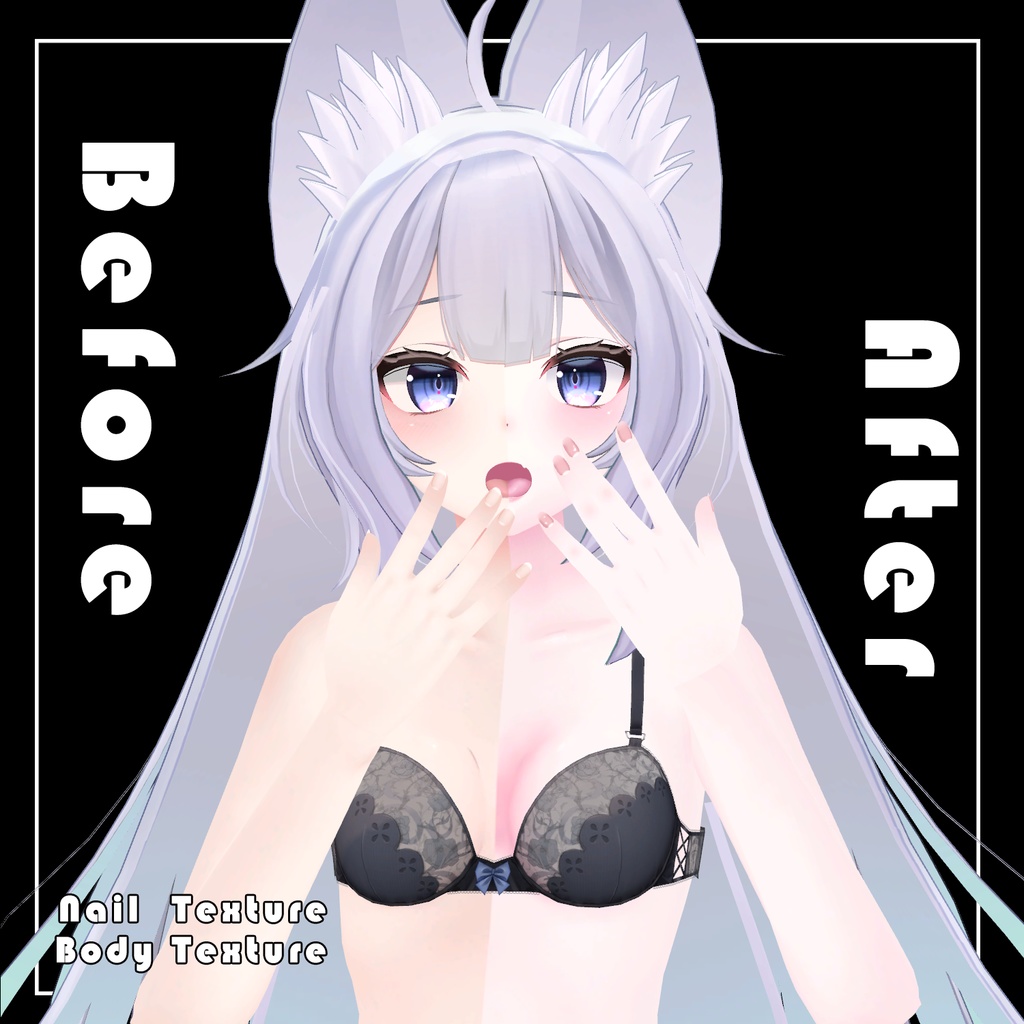 【ウルフェリア】 肌、舌、ネイル - テクスチャー