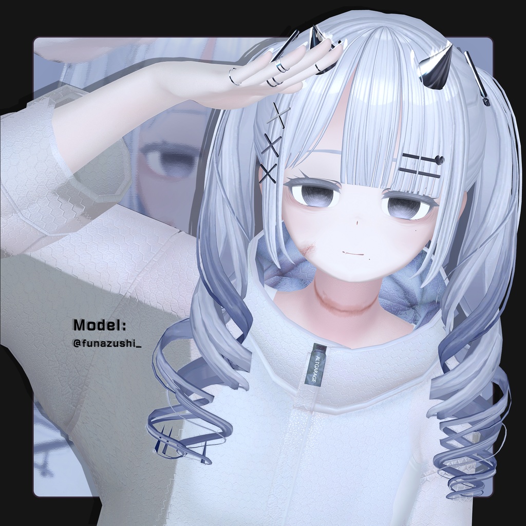 【桔梗-Kikyo】 メイク 、傷 、 瞳テクスチャ【10色同梱】