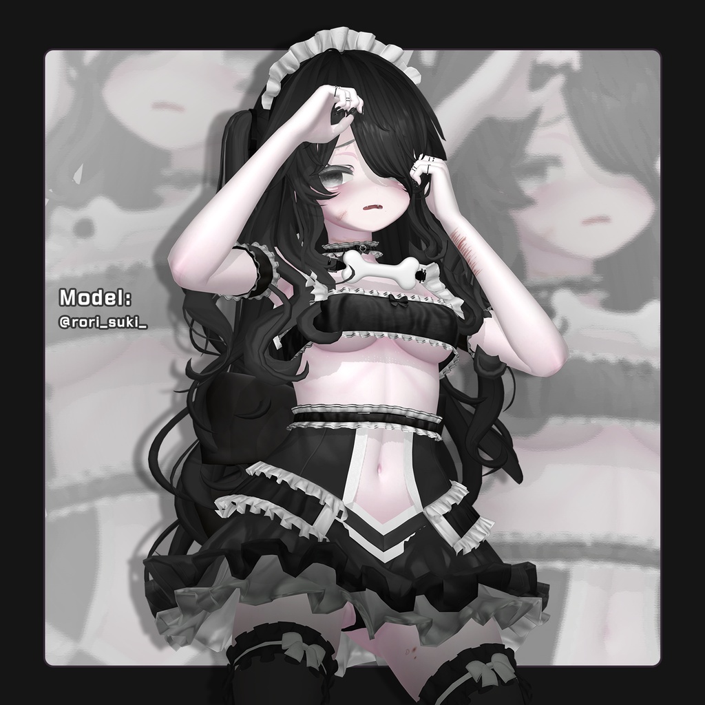 【桔梗-Kikyo】 メイク 、傷 、 瞳テクスチャ【10色同梱】