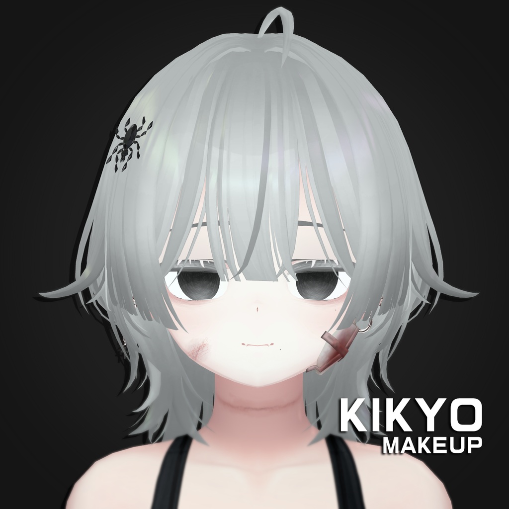 【桔梗-Kikyo】 メイク 、傷 、 瞳テクスチャ【10色同梱】