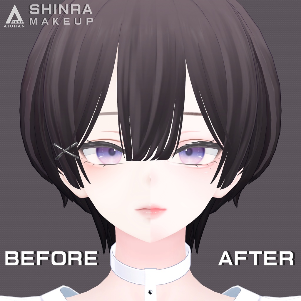 【森羅-Shinra】メイク & 舌 テクスチャー