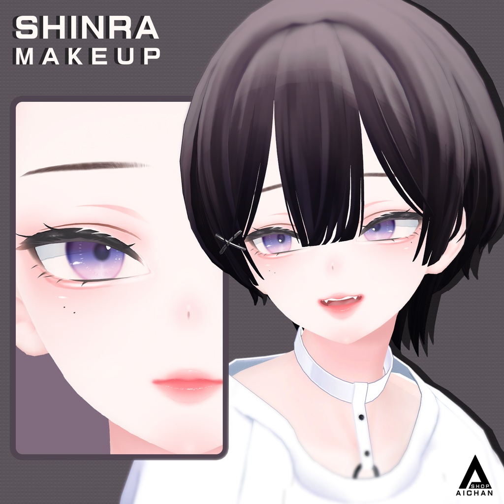 【森羅-Shinra】メイク & 舌 テクスチャー
