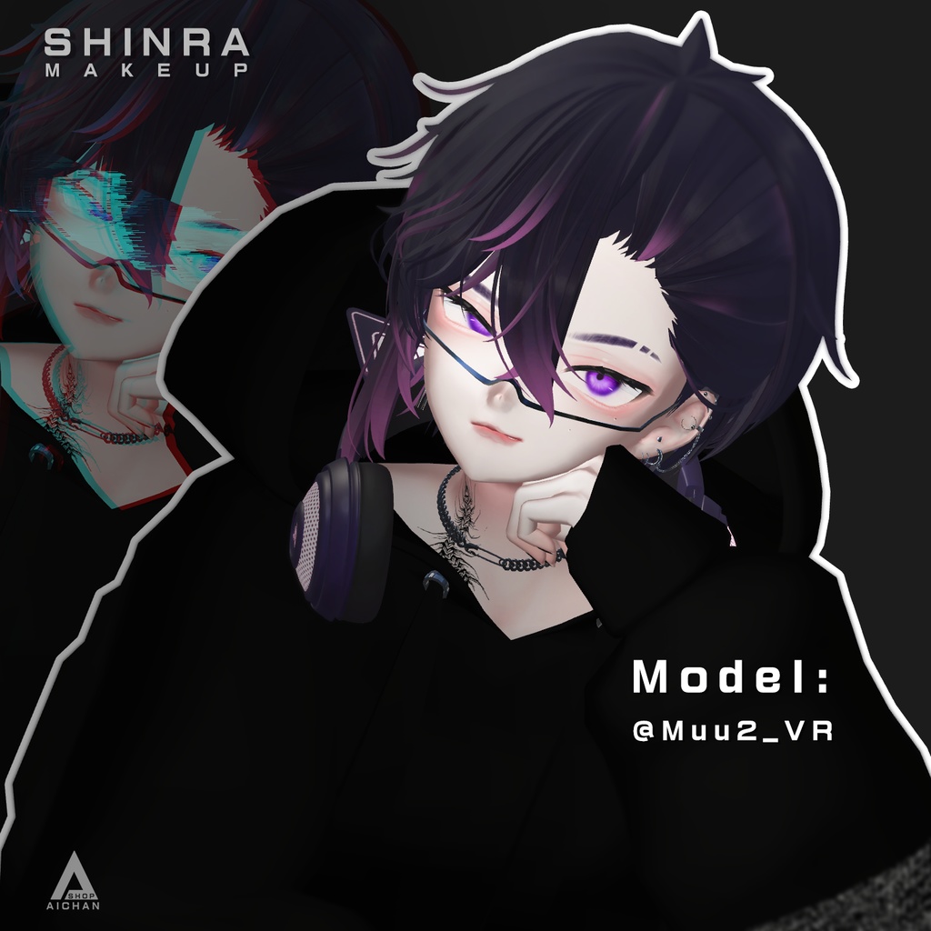 【森羅-Shinra】中性メイク & 瞳テクスチャー