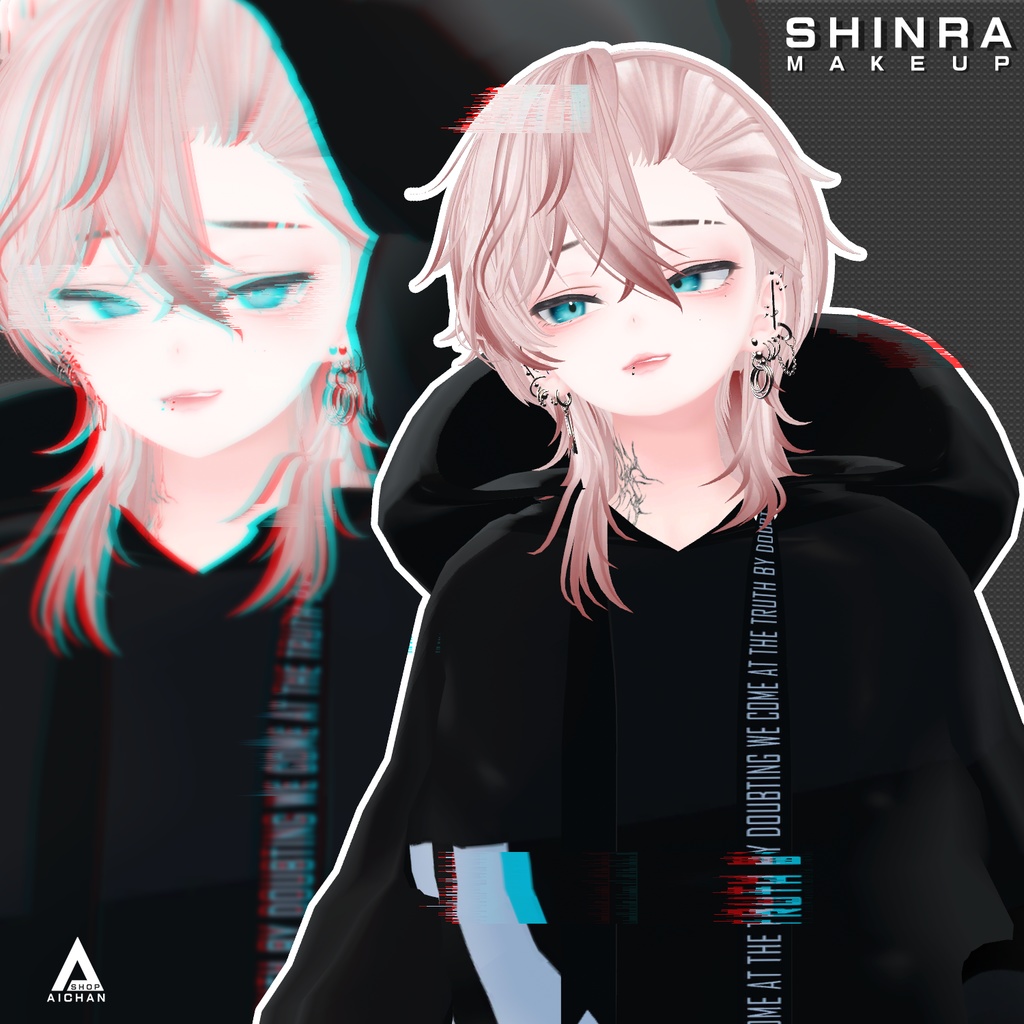 【森羅-Shinra】中性メイク & 瞳テクスチャー