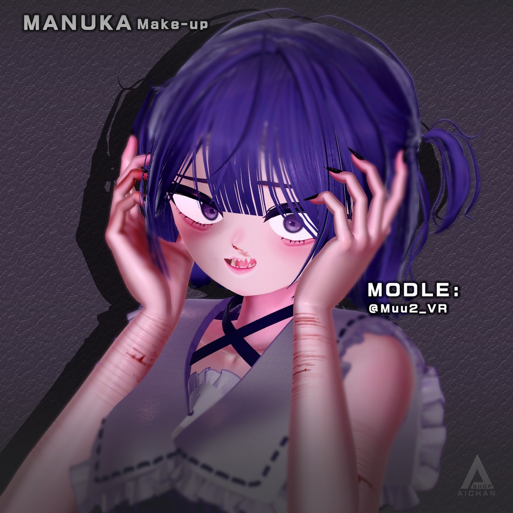 【マヌカ】地雷メイク / 傷 / 瞳 テクスチャー