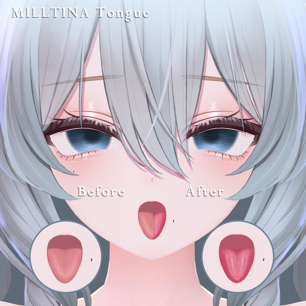 【ミルティナ】メイク ♡ 肌 ♡ 舌 ♡ 瞳 テクスチャ