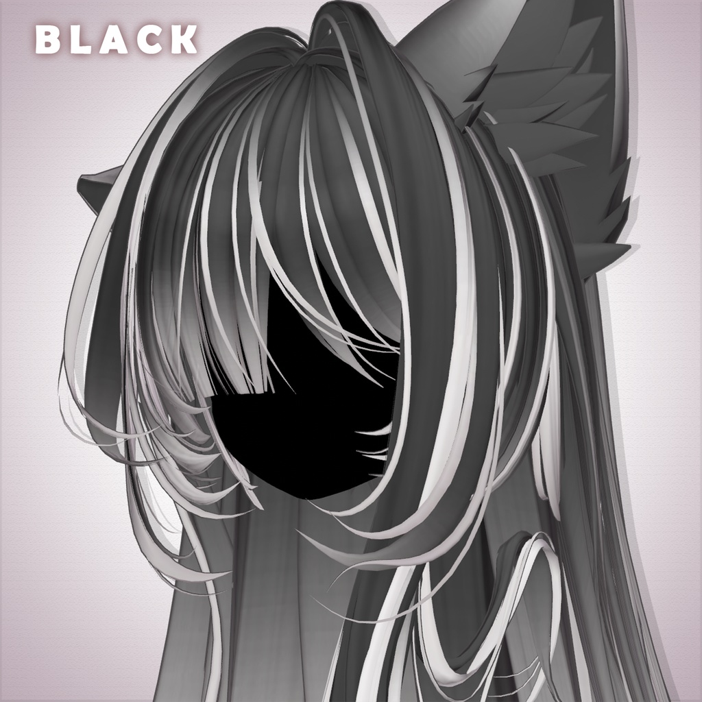 【 PIROUETTE 】メッシュ ヘア ~ 16色 ~ くろねこロングヘア