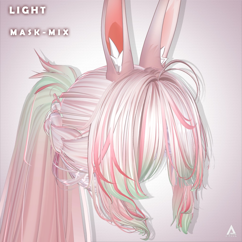 【 Li-ne_Shop 】メッシュ ヘア ~ 16色 ~ カワイイMAXツインポニーヘア