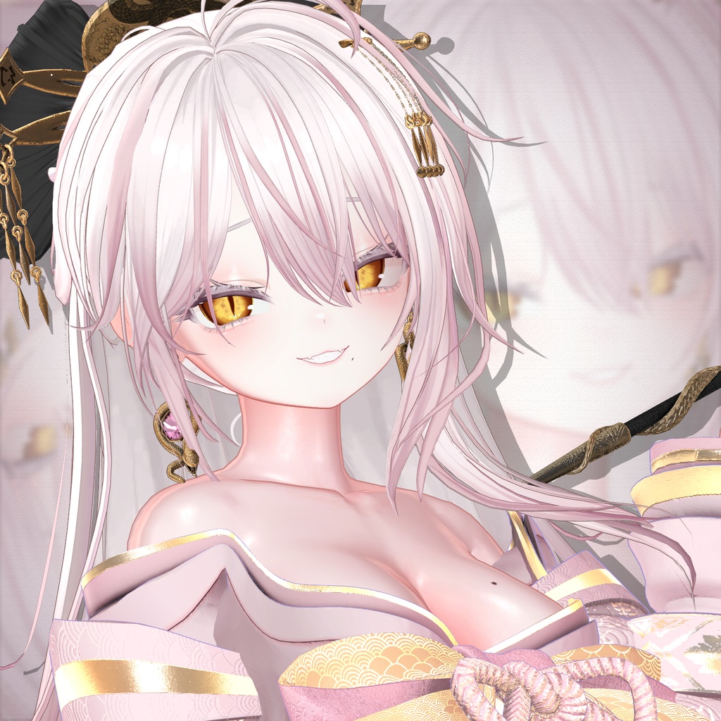 【muu(ムー) 】メッシュ ヘア ~ 16色 ~ お団子ポニーテール