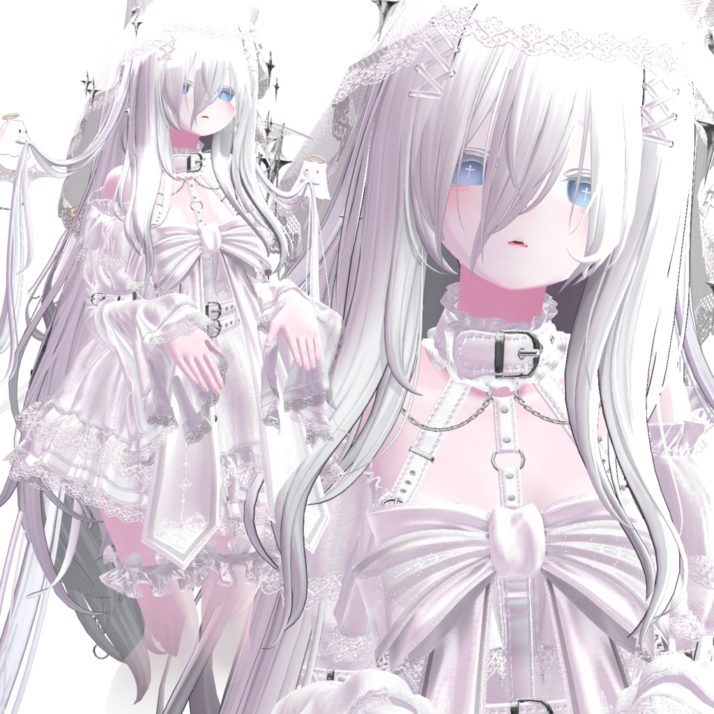 【無料 ~ 12,000人フォロー記念】しなの ♡ 幽霊足マスク