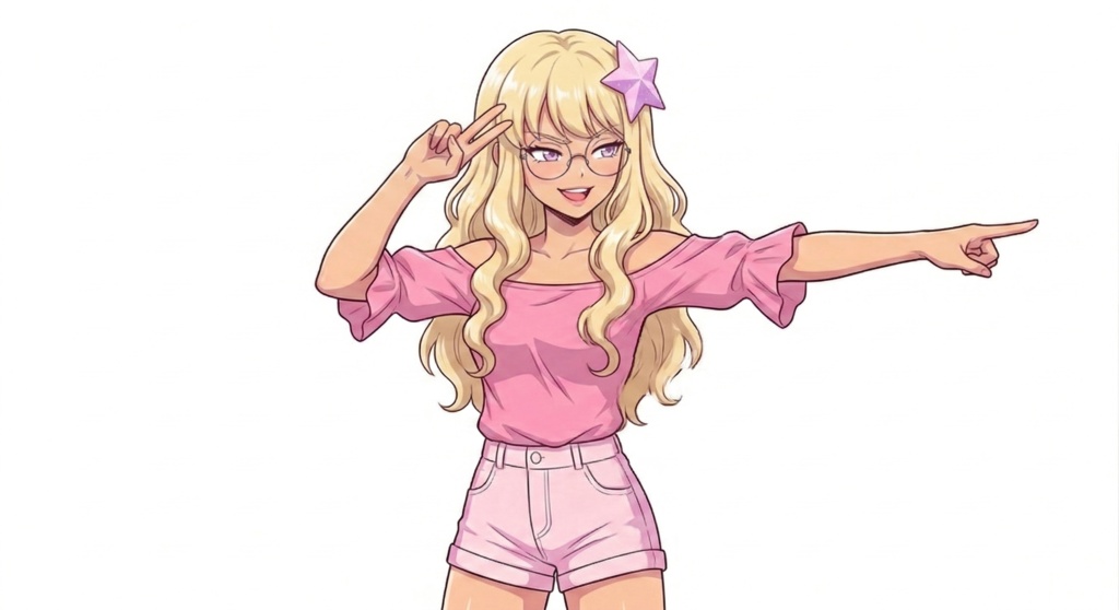 【立ち絵素材】ギャル