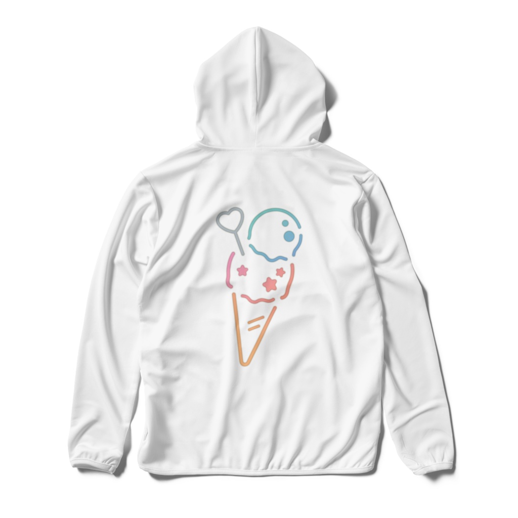 アイス_ドライジップパーカー_ホワイト
