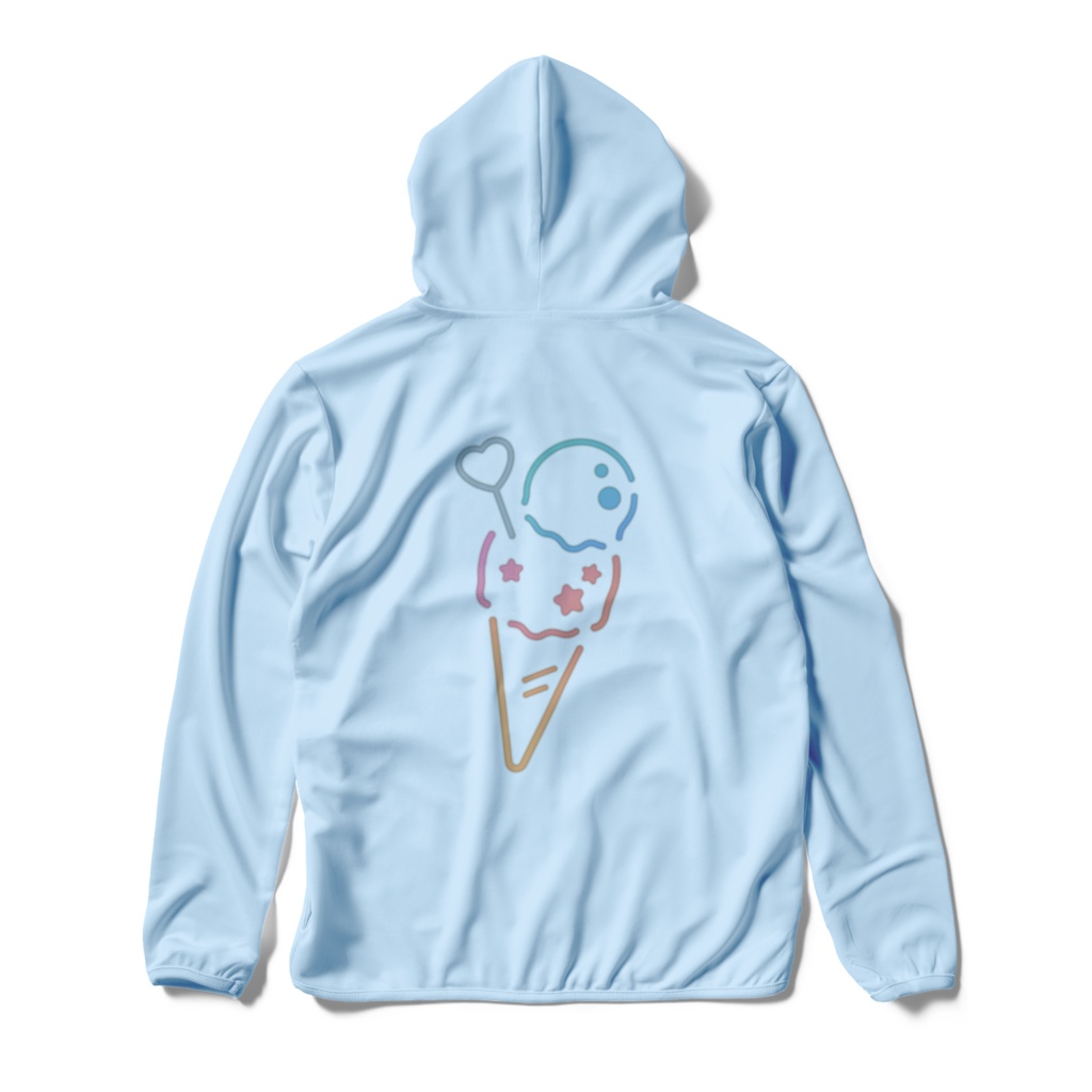 アイス_ドライジップパーカー_ライトブルー