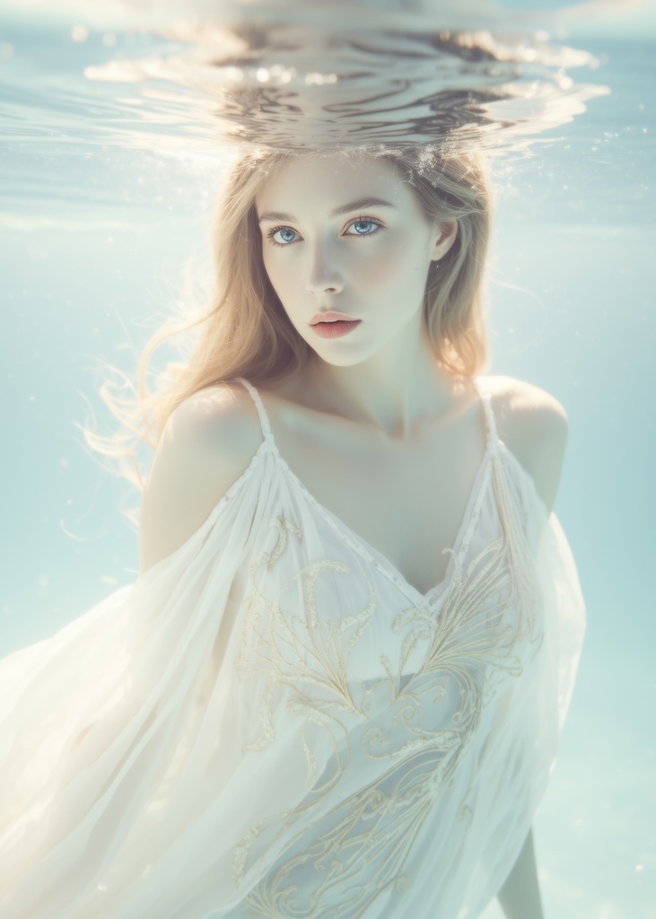 水中撮影ポートレイト