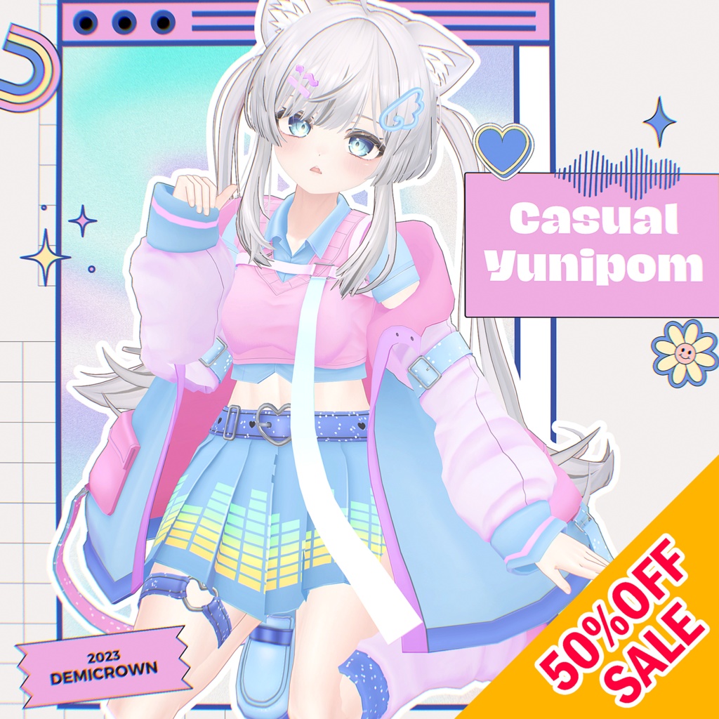 ★セール★【マヌカ対応】Cusual Yunipom♡カジュアルユニポム【VRChat】