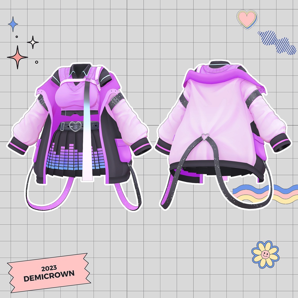 【桔梗対応】Cusual Yunipom♡カジュアルユニポム【VRChat】