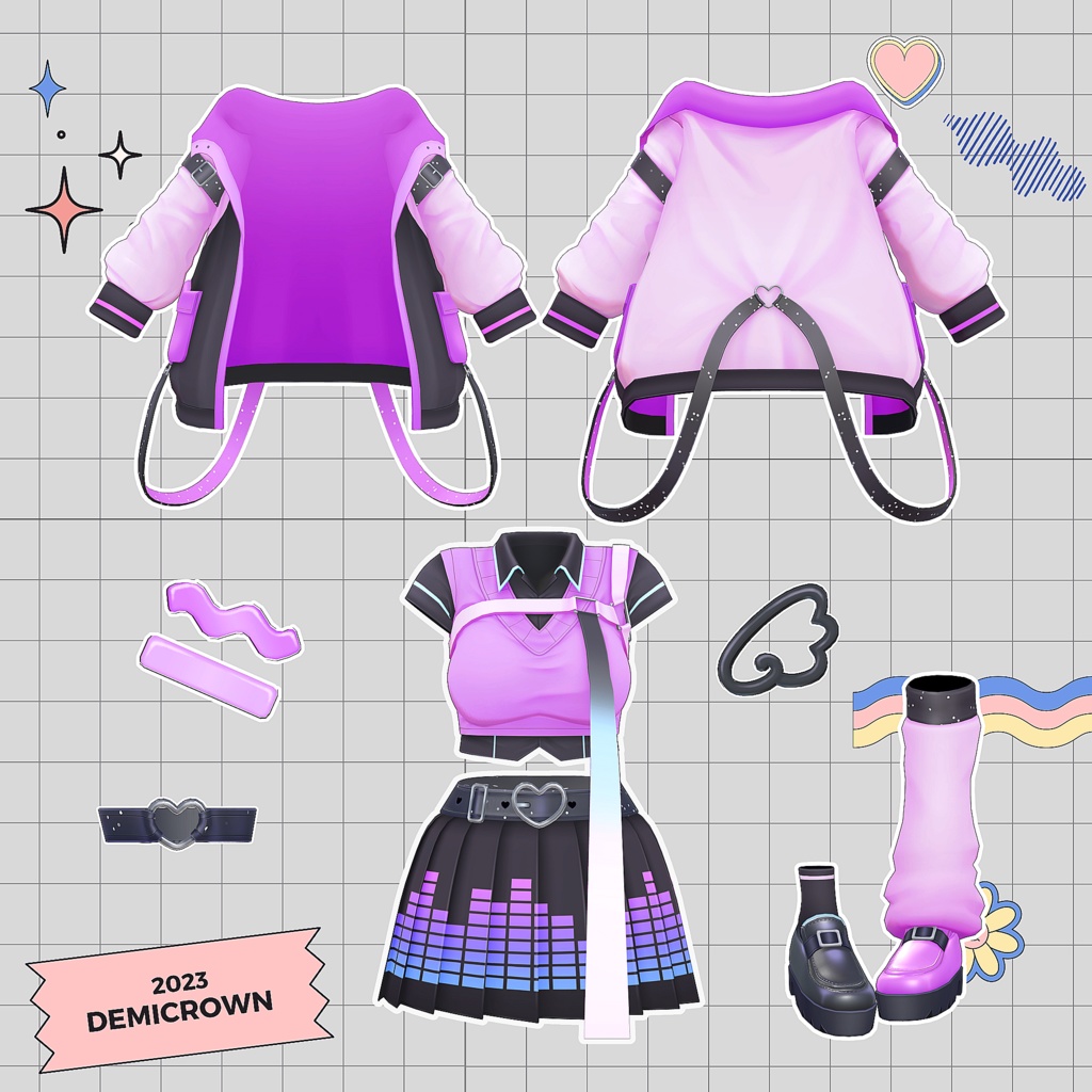 【萌対応】Cusual Yunipom♡カジュアルユニポム【VRChat】