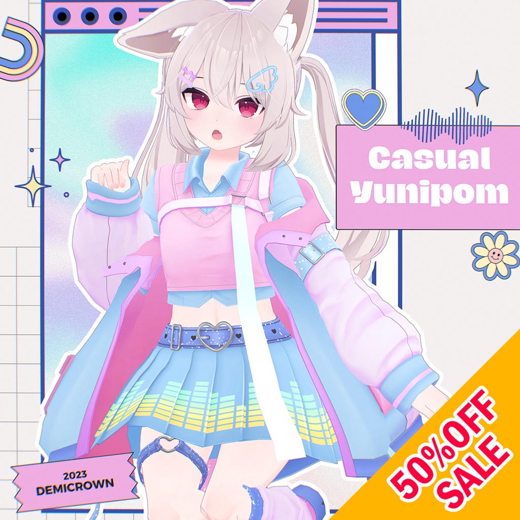 ♦♦♦WINTER SALE♦♦♦【カリン対応】Cusual Yunipom♡カジュアルユニポム【VRChat】