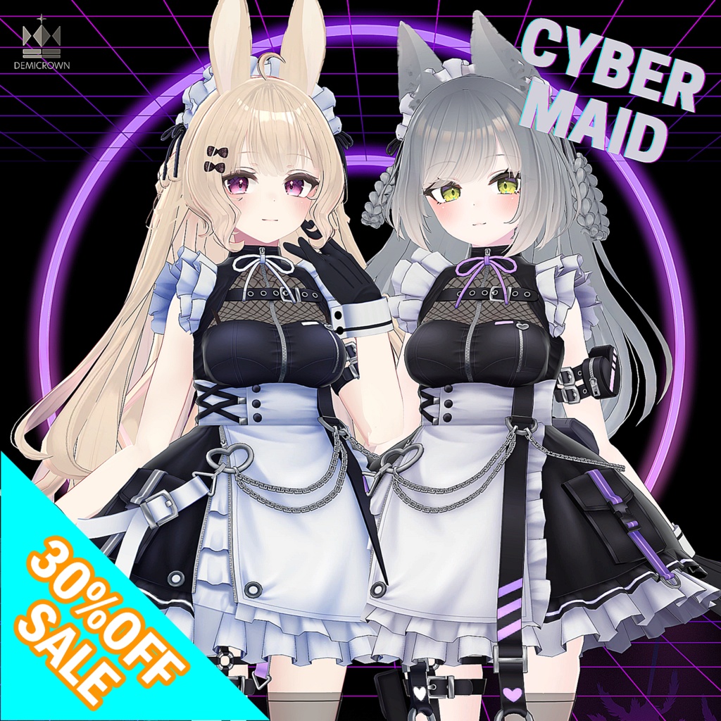 ★セール★【ルーナリット・リーファ対応】CYBER MAID【VRChat】