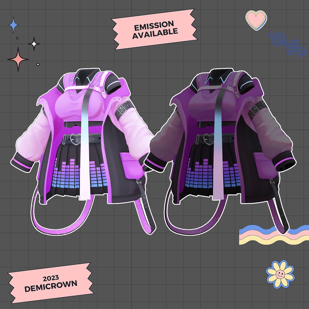 【セレスティア対応】Cusual Yunipom♡カジュアルユニポム【VRChat】