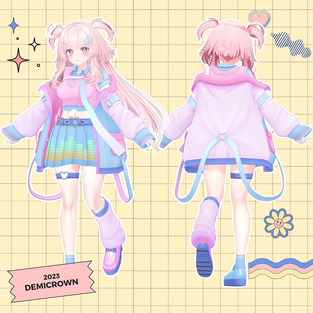 【セレスティア対応】Cusual Yunipom♡カジュアルユニポム【VRChat】