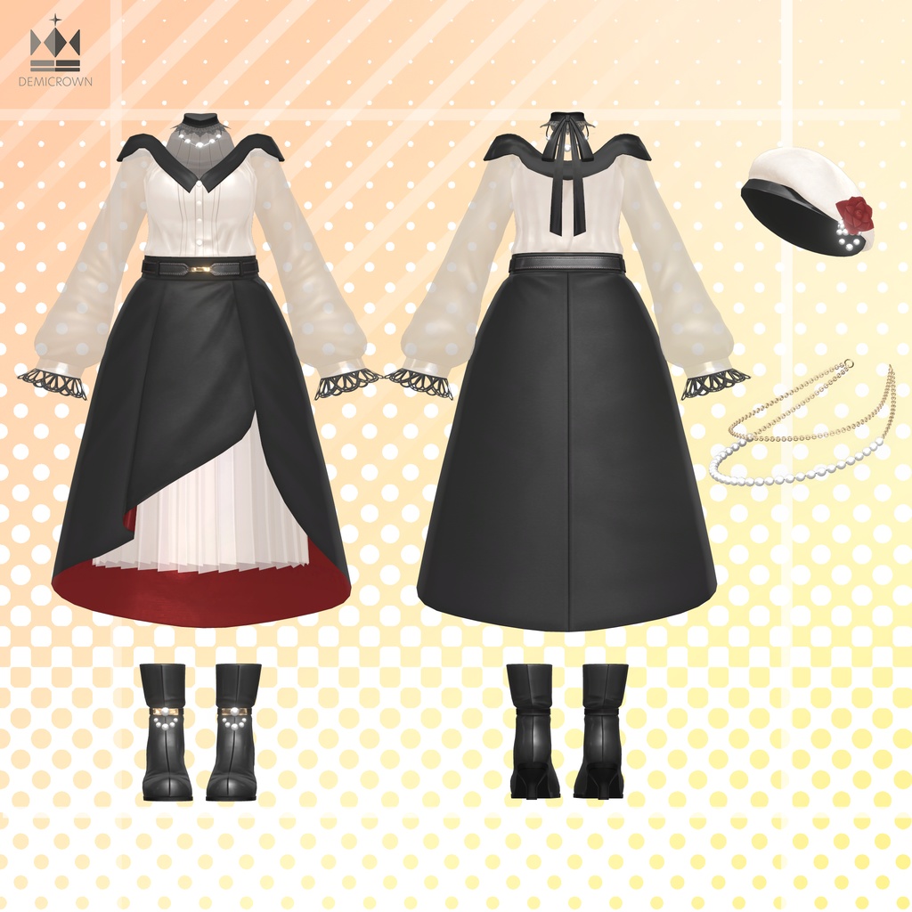 【桔梗/萌/マヌカ/リルモワ/ライム対応】Evening Lily【VRChat】