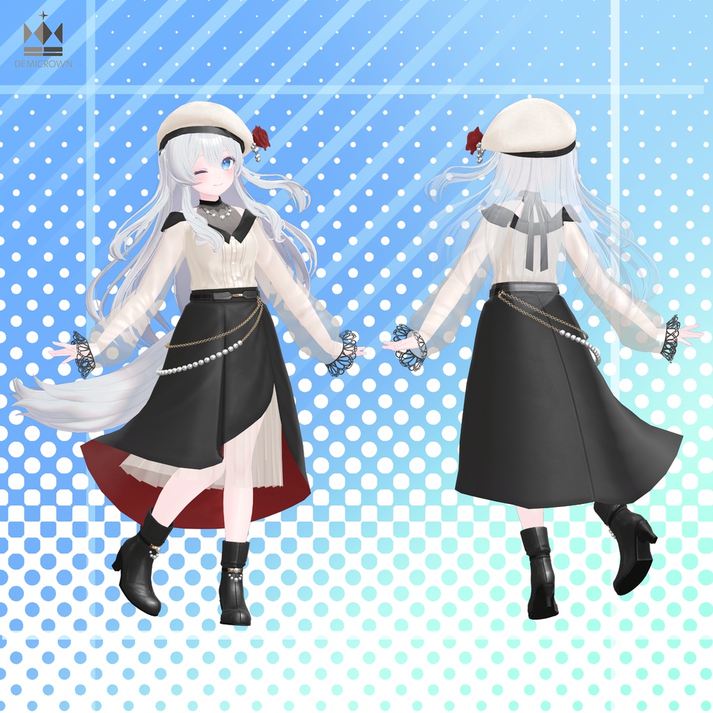 【桔梗/萌/マヌカ/リルモワ/ライム対応】Evening Lily【VRChat】