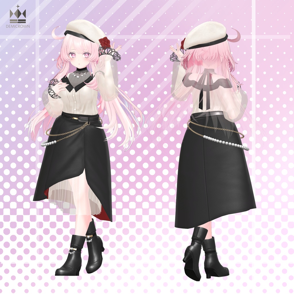 【桔梗/萌/マヌカ/リルモワ/ライム対応】Evening Lily【VRChat】