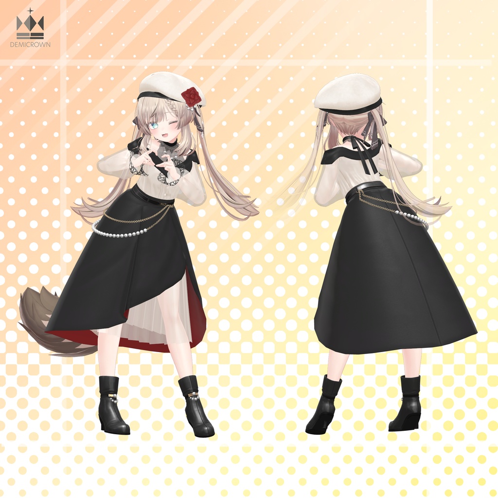 【桔梗/萌/マヌカ/リルモワ/ライム対応】Evening Lily【VRChat】