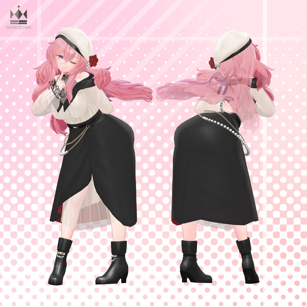 【桔梗/萌/マヌカ/リルモワ/ライム対応】Evening Lily【VRChat】