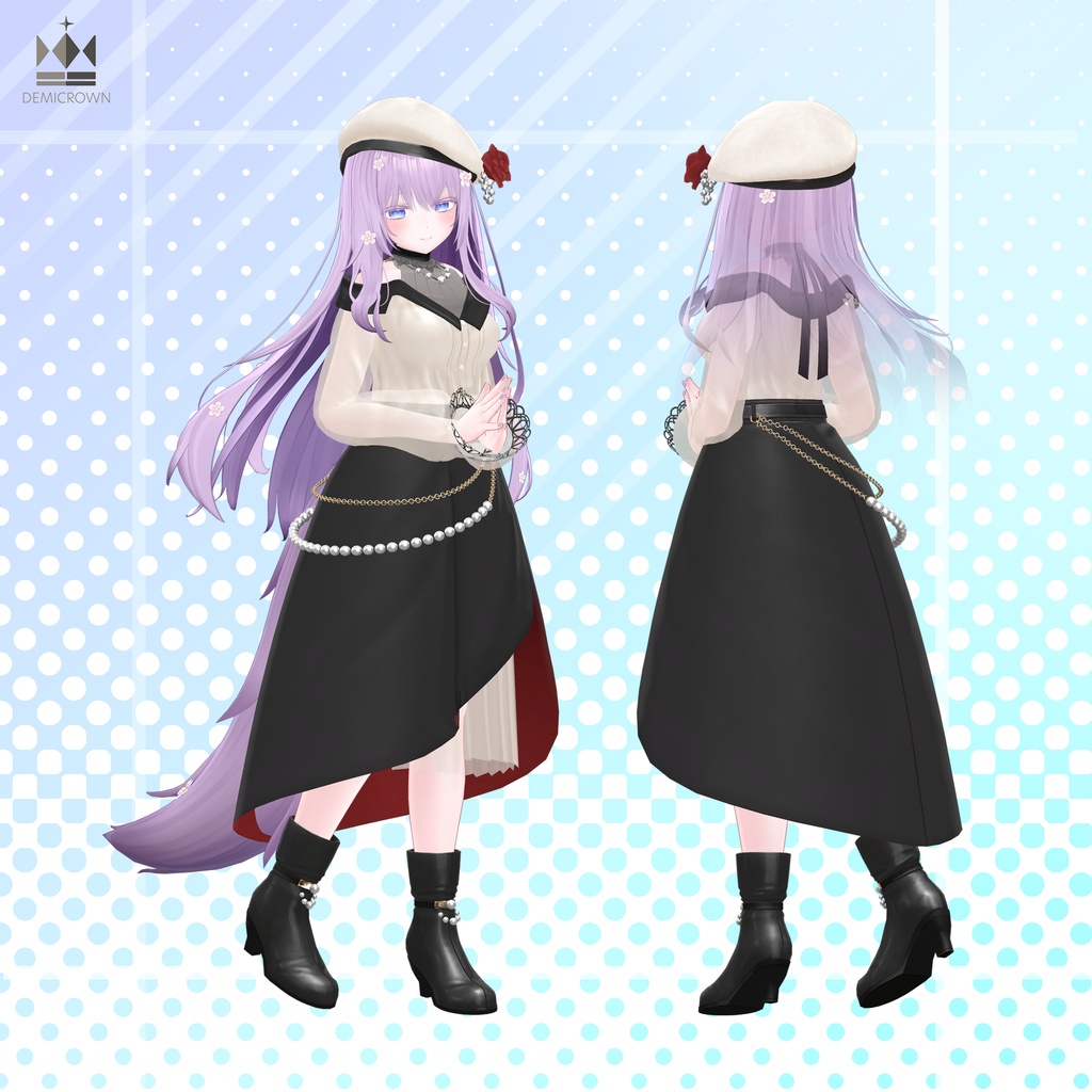 【桔梗/萌/マヌカ/リルモワ/ライム対応】Evening Lily【VRChat】