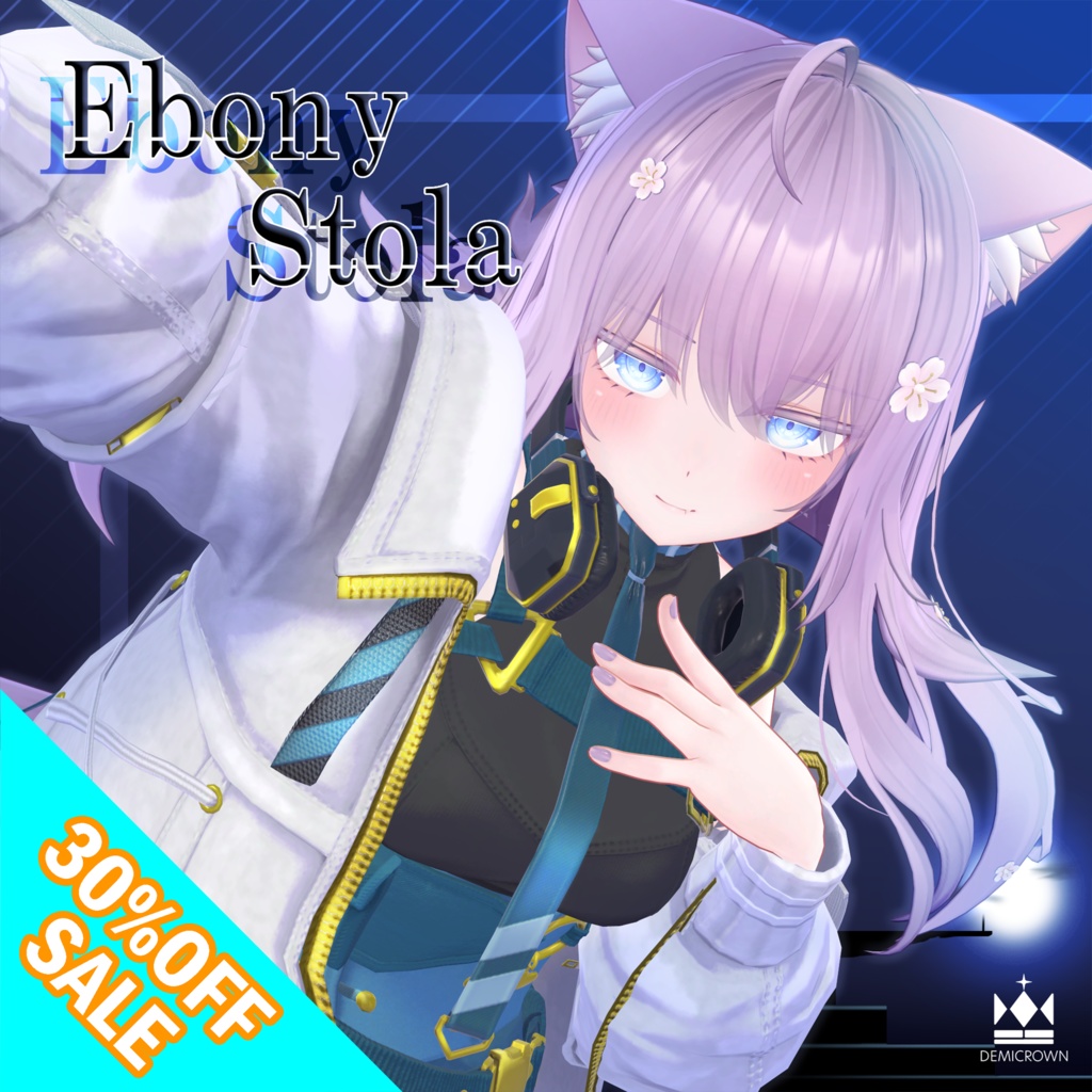 ♦♦♦WINTER SALE♦♦♦【VRChat】Ebony Stola【萌対応】