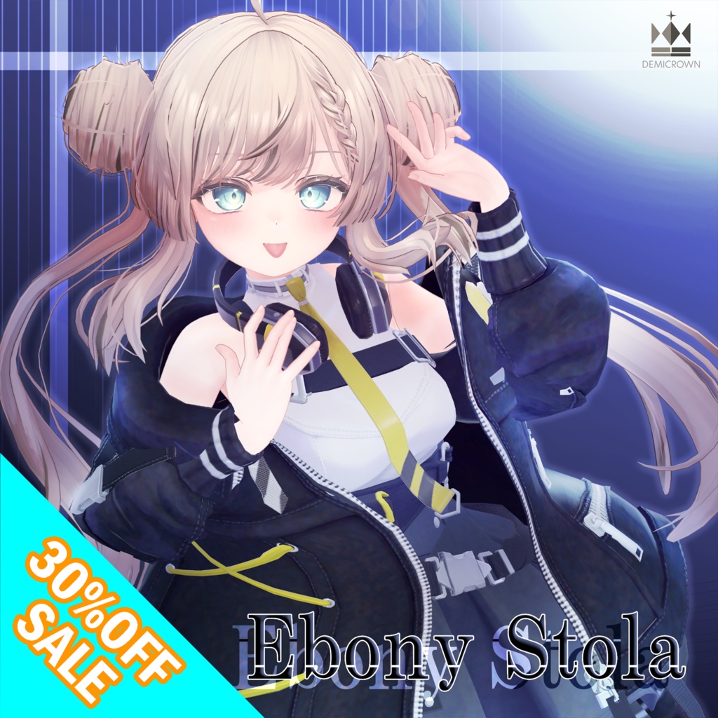 ♦♦♦WINTER SALE♦♦♦【VRChat】Ebony Stola【マヌカ対応】