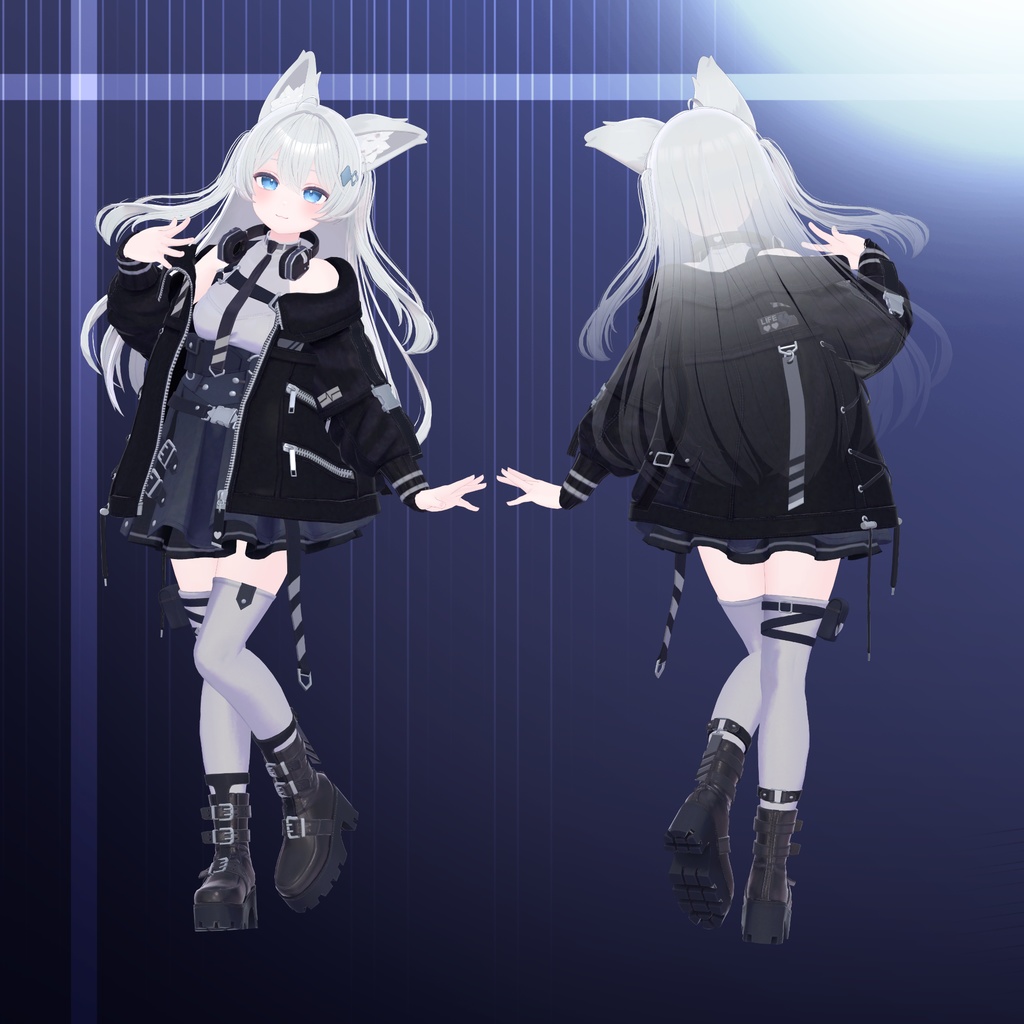 【VRChat】Ebony Stola【ライム対応】