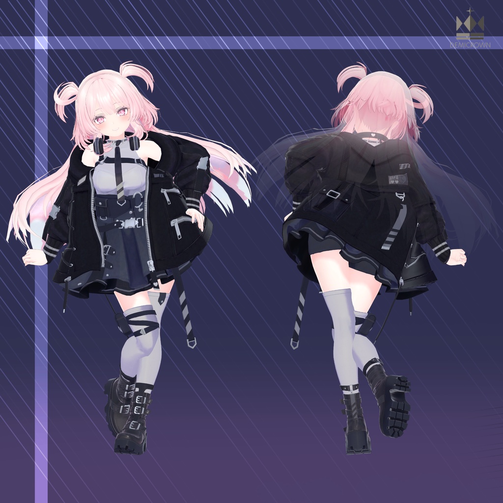 【VRChat】Ebony Stola【セレスティア対応】