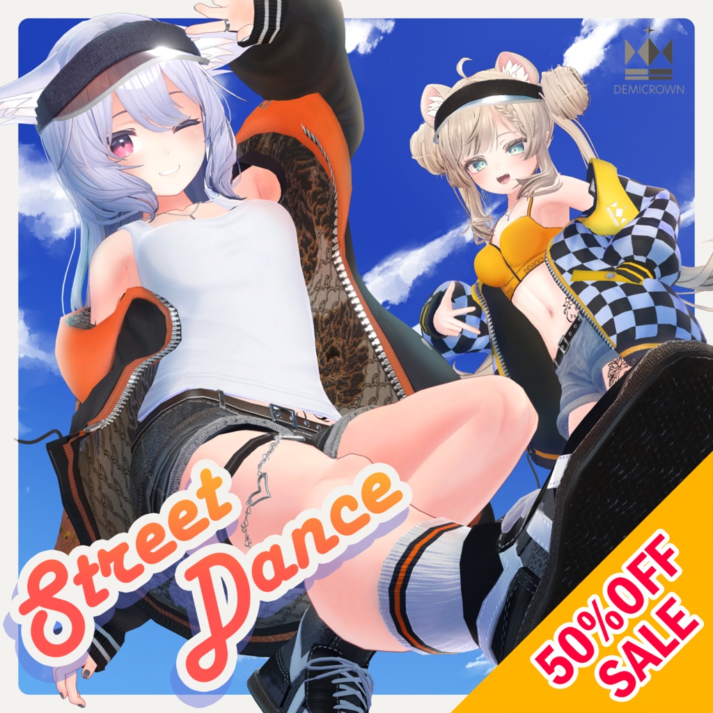 ★セール★【VRChat】Street Dance 【桔梗/マヌカ/萌/ライム/セレスティア】