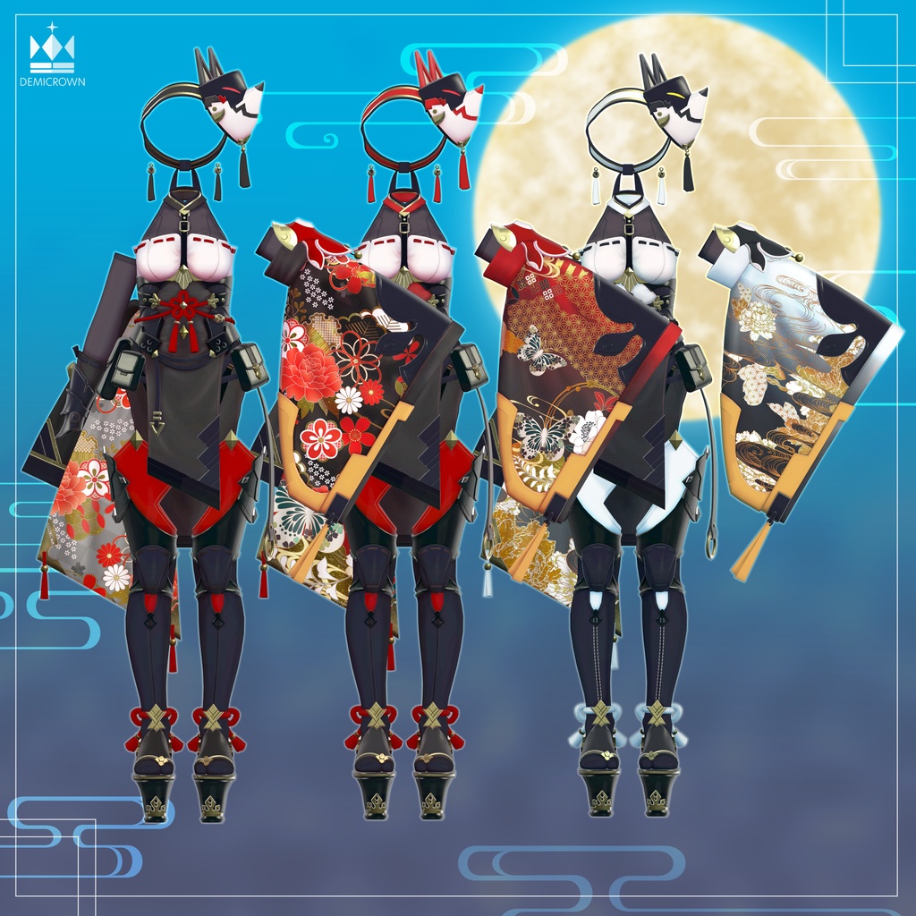 【VRChat】緋霜羽纏【桔梗/マヌカ/萌/ライム/セレスティア】