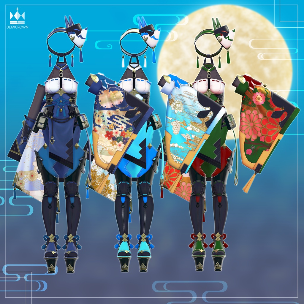 【VRChat】緋霜羽纏【桔梗/マヌカ/萌/ライム/セレスティア】