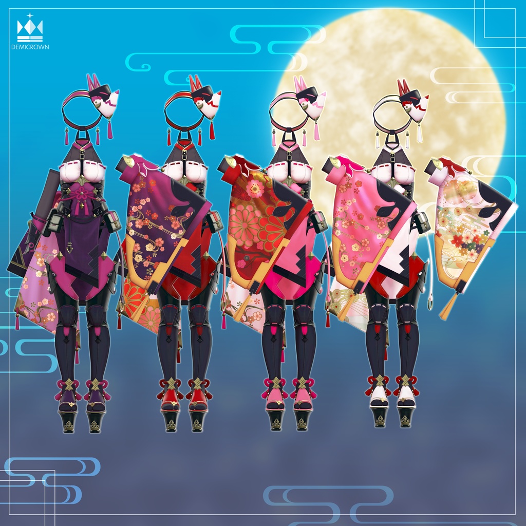 【VRChat】緋霜羽纏【桔梗/マヌカ/萌/ライム/セレスティア】