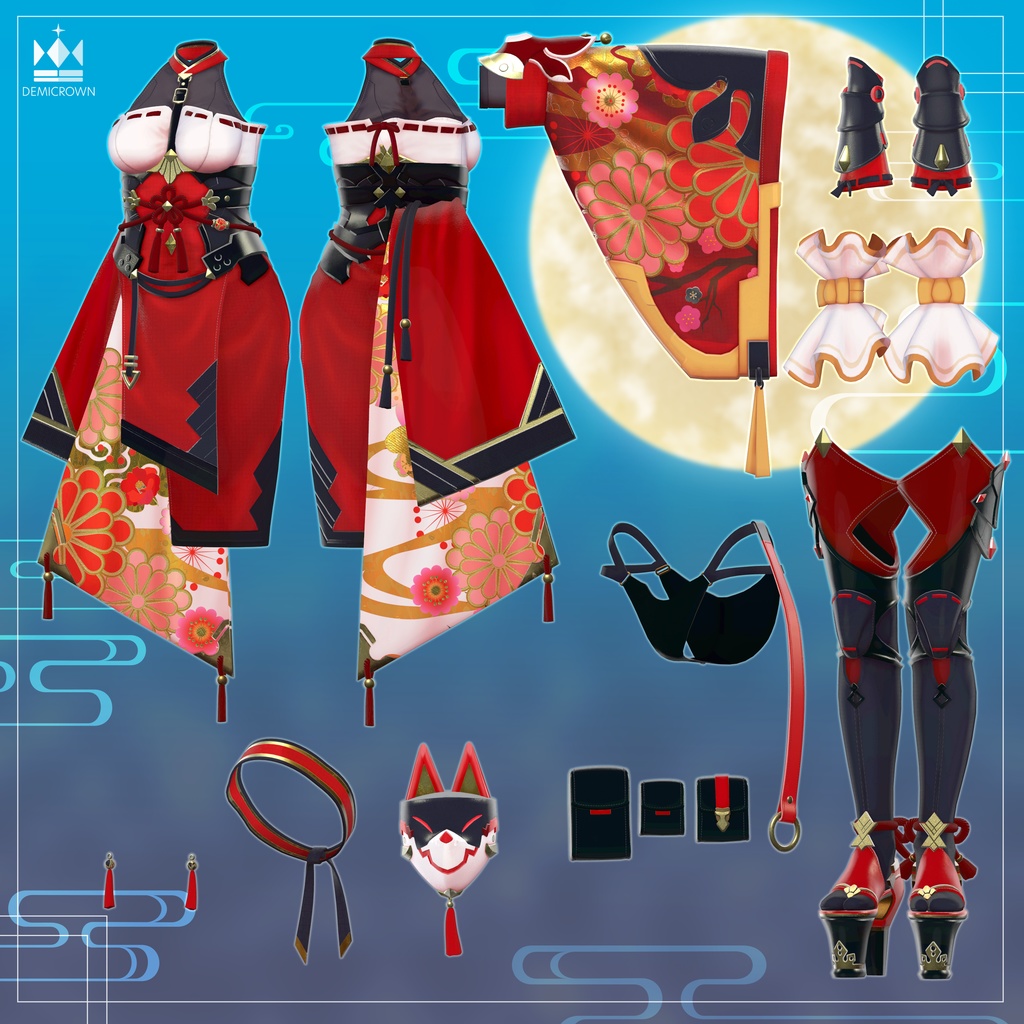 【VRChat】緋霜羽纏【桔梗/マヌカ/萌/ライム/セレスティア】