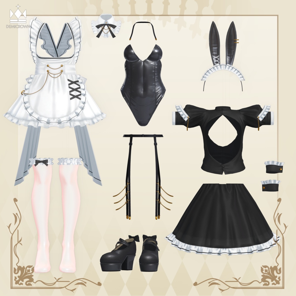 【VRChat】Servant Bunny【しなの/桔梗/萌/マヌカ/ライム/sio/森羅/セレスティア/愛莉/瑞希&ルルネ/竜胆】